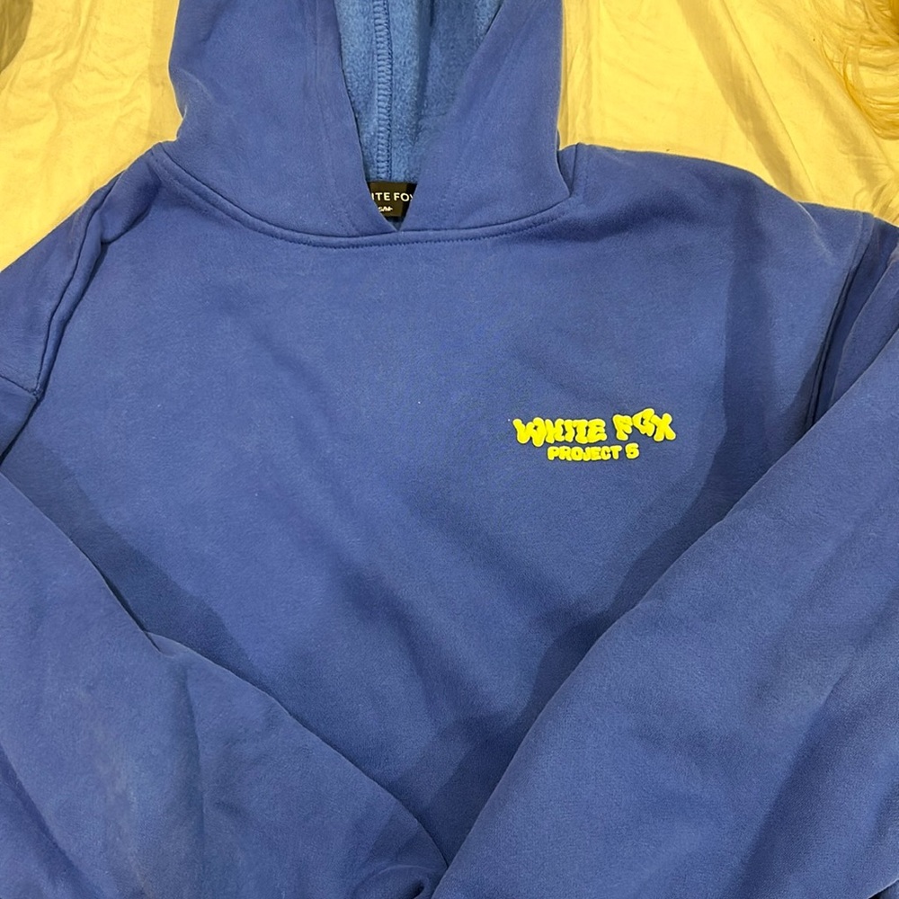 White Fox - Project 5 Blur Hoodie with Green Detail - Size S/M